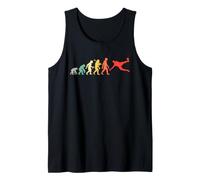 Mens Soccer Player Evolution for Real Fans Funny Retro Sport Tank Top