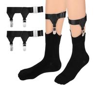 Mens Sock Garters Mens Sock Suspenders Adjustable Non-Slip Sock Strap Suspenders for Stockings