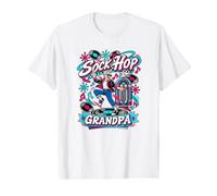 Men's Sock Hop Grandpa 1950s Party Value Graphic T-Shirt