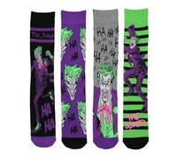 Mens Socks Pack Of 4 Officially Licensed Joker Socks Stylish Durable Soft Feel Comfortable For Daily Footwear Lightweight Festive Fun Ankle Character Socks Superhero Perfect for Playtime