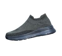 Men's Socks, Running Shoes, Walking Mesh Trainers, Camp Shoes, Plain Non-Slip Platform Slip-On, Lightweight, Breathable, Casual Walking Shoes, Green, 10 UK