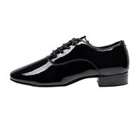 Men's Soft Latin Dance Shoes Modern Dance Plus-size 2.5cm Heel For Boy Ballroom Tango Children Man Black Dance Shoes Soft Sole For Hip Hop(33_MODE INDOOR)