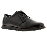 Mens Soft Leather Lace Up Smart Office Work Formal Shoes Size 6-12 - Black - UK 7