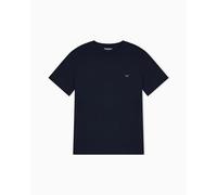 Men's Soft Modal Crew Neck T-Shirt Blue L