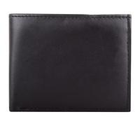 Mens Soft Nappa Leather RFID Bi-Fold Wallet with Multiple Features - Black