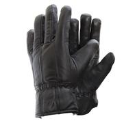 Mens Soft Sheep Skin Genuine Leather Gloves (M/L) (Black)