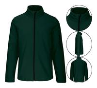 Mens Soft Shell Fleece Lined Waterproof Windproof Outdoor Work Jacket Stretch