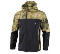 Men's Soft Shell Military Tactical Jacket Winter Warm Fleece Lined Jacket Rain Hood Coat Hiking Snowboard Full zip Outdoor Camouflage Hunting Fleece Hooded Coat