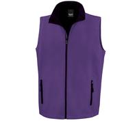 Mens Softshell Bodywarmer Showerproof Zip Pockets Windproof Jacket Gillet Result