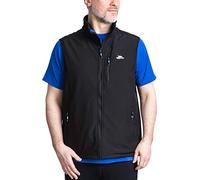 Mens Softshell Gilet Bodywarmer Lightweight with 3 Zip Pockets Vassus - Black L