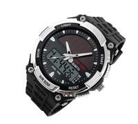 Mens Solar Watch - Outdoor Sports Digital Display Watch, Eco Powered Wristwatch, Shock Resistant Casual Watches | for Boys Fitness Work Field Travel Birthday Fashion Low Light Readability