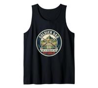 Mens Soldier Dad Military Veteran Army Hero Father's Day Tank Top