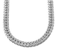 Mens Solid Stainless Steel 18.5mm Thick Cuban Link Chain 36" Long