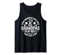 Mens Some Grandpas Take Naps Real Grandpas Play Golf Shirt Men Tank Top