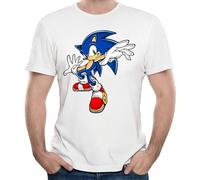 Men's Sonic Character Sonic The Hedgehog Short Sleeve T Shirt White 3XL