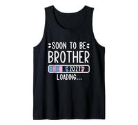 Mens Soon to Be Brother 2027 Loading Pregnancy Announcement Tank Top