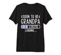 Mens Soon to Be Grandpa 2027 Loading Pregnancy Announcement 2027 Premium T-Shirt