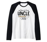 Mens Soon to Be Uncle 2026-1st Baby Pregnancy Reveal to Brother Raglan Baseball Tee