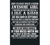 Mens Sorry I M Already Taken By A Freaking Awesome Girl September: Notebook Planner - 6x9 inch Daily Planner Journal, To Do List Notebook, Daily Organizer, 114 Pages