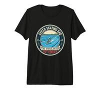 Mens Speed Skating Dad Skater Ice Track Athlete Father's Day Premium T-Shirt