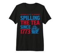 Mens Spilling the Tea Since 1773 Premium T-Shirt