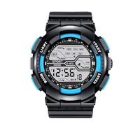Men's Sport Fashion Wrist LCD Stopwatch Date Watch Rubber Digital Boy Men's Watch Gstb400d-1a (Sky Blue, One Size)