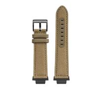 Men's Sport Modified Nylon Canvas Bottom cowhide Watch Strap Fit for Casio GM-2100/GA-2100(Army green-black)