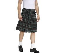 Men's Sport Utility Kilt Retro Battle Skirt Traditional Highland Tartan Dress Scotland Gothic Scottish Clothing Gothic Cargo Pleated Skirt Brown