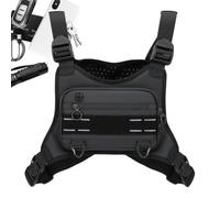 Men's Sports Chest Bag Vest Sports Bag for Training, Black, Se référer au descriptif, Refer to description