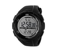 Mens Sports Digital Watch, 50M Waterproof Military Outdoor Watches Black Large Face with Chronograph Alarm Shock Resistant LED