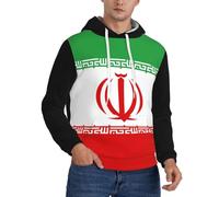 Men'S Sports Iran National Flag Hoodie - Warmth & Moisture-Wicking, Athletic Fit For Training, Sports And Leisure Activities