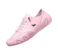 Mens Sports Running Shoes Fashion Wide Fit Trainers Minimalist Sneakers Lawn Bowls Trainers Fashion Wide Fit Sneakers Sturdy Grip Shoes Arch Support & Perfect for Casual Wear Pink