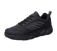 Mens Sports Running Shoes Soft Sole Trainers Lightweight Trainers Sports & Outdoor Sneakers Non Slip Breathable Sneakers Fashion Wide Fit Shoes Arch Support & Perfect for Casual Wear Black