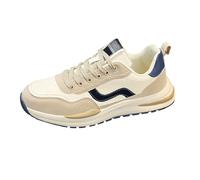 Men's Sports Shoes, Thick Sole, Trainers, Adjustable, Jogging Shoes, Lightweight, beige, 8 UK