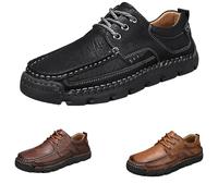 Men's sports shoes, trainers, leisure trainers, breathable fitness shoes, soft running shoes, lightweight walking shoes, non-slip trekking shoes, flat hiking shoes, simple, black, 12 UK
