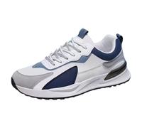 Men's sports shoes, width: trainers with laces, trainers, orthopaedic walking shoes, lightweight training shoes, breathable summer shoes, casual, comfortable work shoes, White5, 7 UK