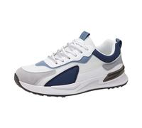 Men's sports shoes, width: trainers with laces, trainers, orthopaedic walking shoes, lightweight training shoes, breathable summer shoes, casual, comfortable work shoes, White4, 9 UK
