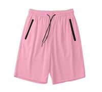 Mens Sports Shorts Mesh Fabric Shorts Regular Fit Quick Dry Pants Elastic Waist Breathable Cropped Trousers Active Athletic Half Pants Rugby Tracksuit Bottoms With Draw Cord And Pockets