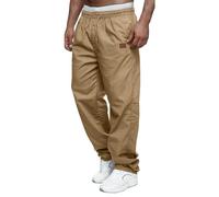 Men's Sports Trousers, Long, Cargo Trousers, Men's Baggy, Casual Trousers, Elastic Waist Work Trousers with Drawstring, Outdoor Trousers, Lightweight Fabric Trousers, Slim Fit, Over-Top Trousers