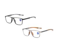 Men's Sports Ultra-Light Anti-Blue Light Presbyopic Glasses,Progressive Far And Near Dual-Use Dual Focus Reading Glasses,Portable Cycling Glasses for Men. (+2.50, Black+Orange)