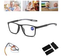 Men's Sports Ultra-Light Anti-Blue Light Presbyopic Glasses,Progressive Far And Near Dual-Use Dual Focus Reading Glasses,Portable Cycling Glasses for Men. (+2.50, Black)