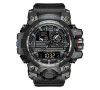 Men's Sports Watch Waterproof Military Multifunction Dual LED Display Stopwatch Analog, 3133-Black, Casual and Fashion Sports Dress