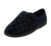 Mens Spot On MVSN Washable Hook & Loop Adjustable Strap Slipper