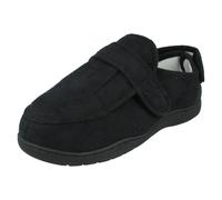 Mens Spot On Textile Plain Slipper Shoe