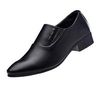 Men's Spring Summer and Autumn Top Breathable Soft Leather Soft Sole Driving Business Formal British Style Casual Leather Shoes Mens Size 12 Tennis Shoes (Black, 7)