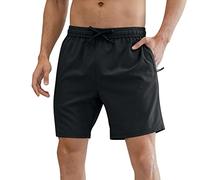 Mens Spring Summer Solid Color Shorts Ice Quick Dry Breathable Lightweight Elasticated Waist Zipper Pockets Trousers Large Plus Size Drawstring Five Point Shorts Running Jogging Training Fitness
