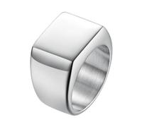 Men's Square Blank Signet Ring Stainless Steel Band 4 Colors Size 7-12 | Solid stainless steel polished finish 4 colors US size7-12 heavy weight