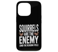 Mens Squirrels Are The Enemy Reason I Fell Shirt Dog Walker Case for iPhone 13 Pro