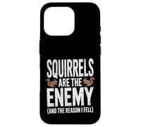 Mens Squirrels Are The Enemy Reason I Fell Shirt Dog Walker Case for iPhone 16 Pro