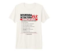 Mens Stag Night List in Spanish Despedida De Soltero Premium T-Shirt